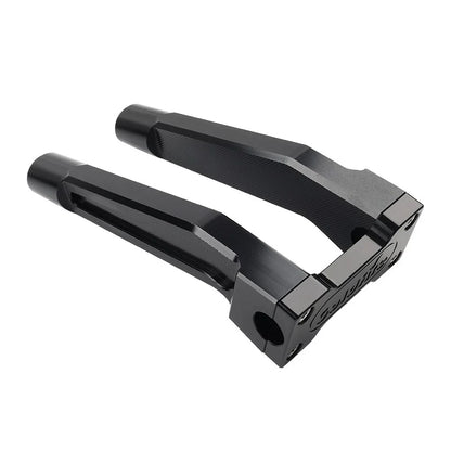 Black 10" Pullback Handlebar Risers Clamp for Harley 1" Handlebar