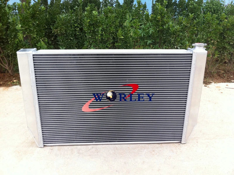 Aluminum Radiator for Ford Falcon V8 6cyl (XC XD XE XF) 56mm Manual & Fans