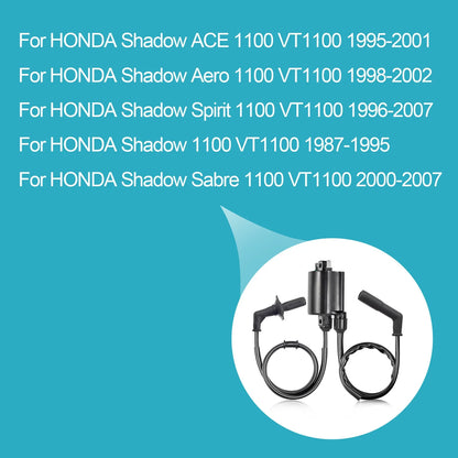 Ignition Coil Spark Plug Cap Set for Honda Shadow Aero 1100 (1998–2002)