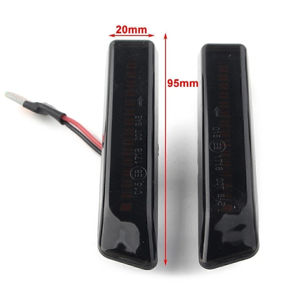 2X Dynamic LED Side Marker Turn Signal Light for BMW E36 3-Series (1997–1999) / X5 E53