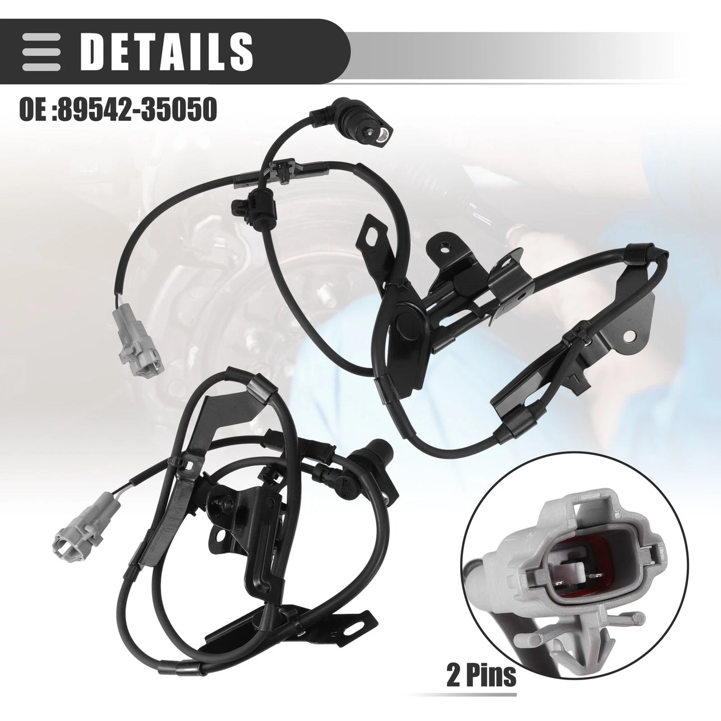 1 Pair ABS Wheel Speed Sensor for Toyota Tacoma (1997–2004)