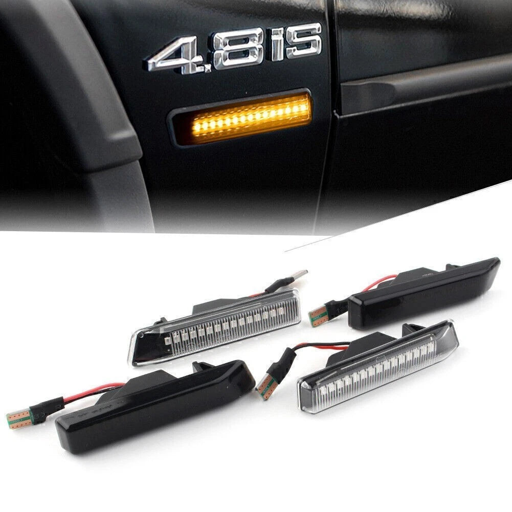 2X Dynamic LED Side Marker Turn Signal Light for BMW E36 3-Series (1997–1999) / X5 E53