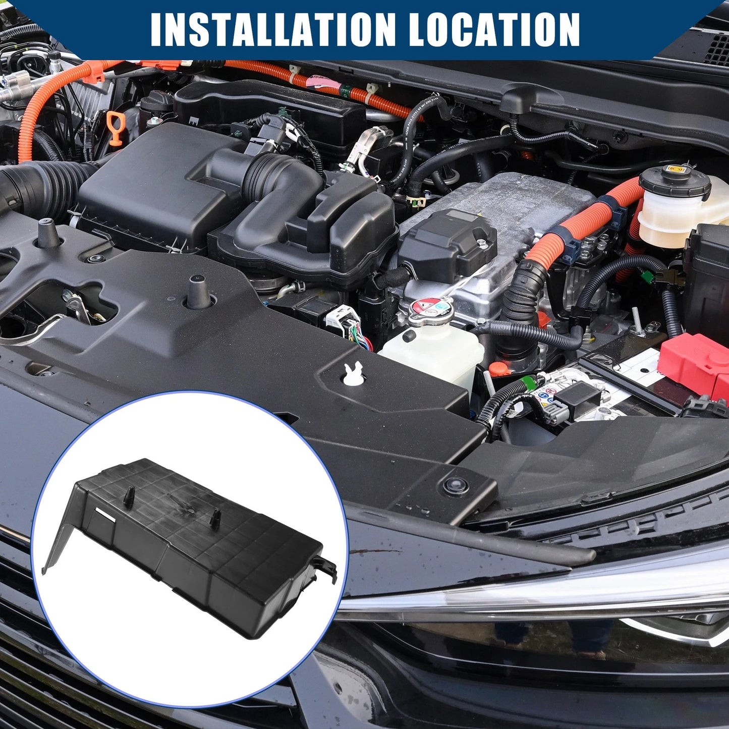 Inner Tray Under Battery for Honda H-RV (2016–2020) - Durable Plastic Black