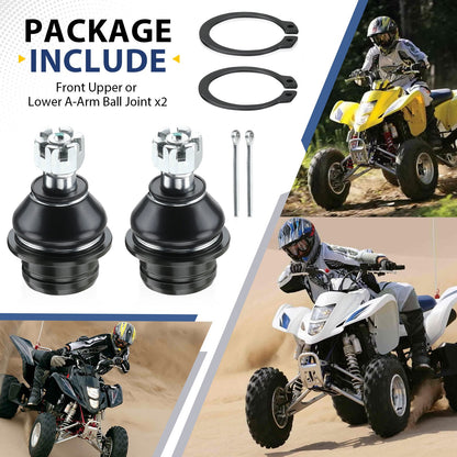 Set of 2 Upper Arm Ball Joints for Suzuki QuadSport Z400 (2003–2014)