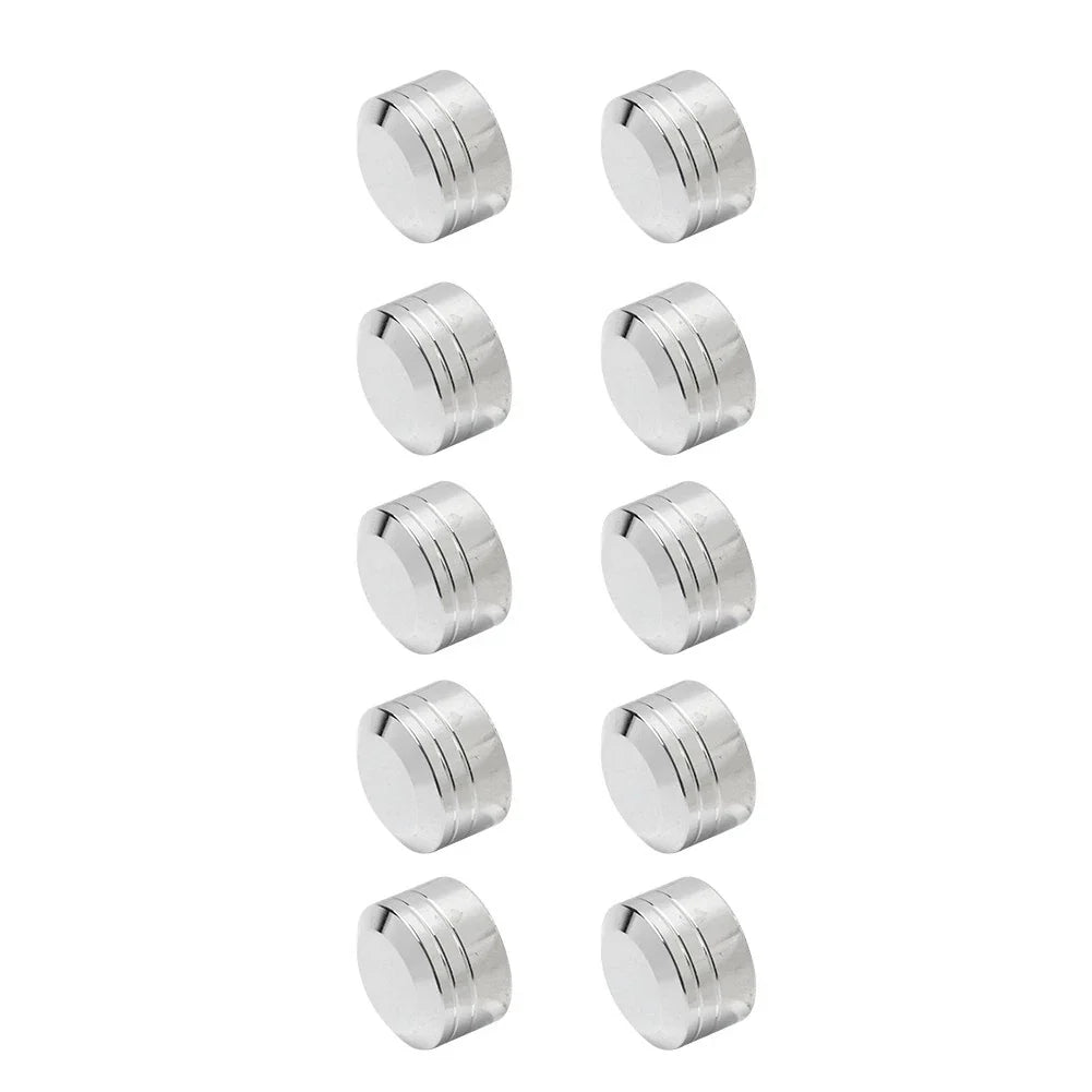 10 x Chrome Engine Bolt Topper Caps Covers for Harley Dyna Softail