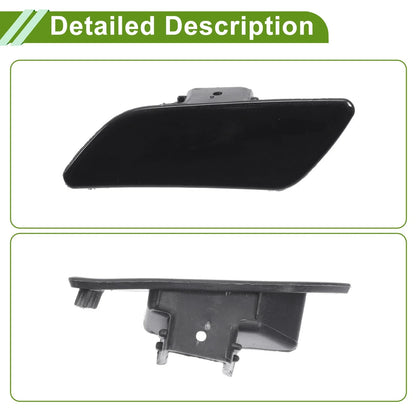 Left Washer Nozzle Cover for Porsche Panamera 2014-2016 Black