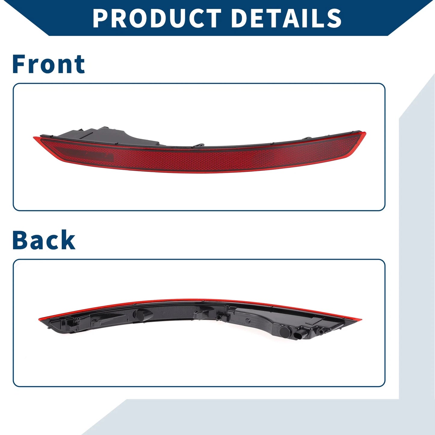 1pc Rear Right Bumper Tail Light Shell for Audi Q8 (2019–2022) No. 4M8945702