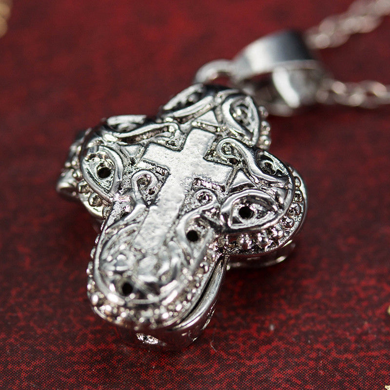 Christian Jesus Cross Locket Pendant for Catholic Faith