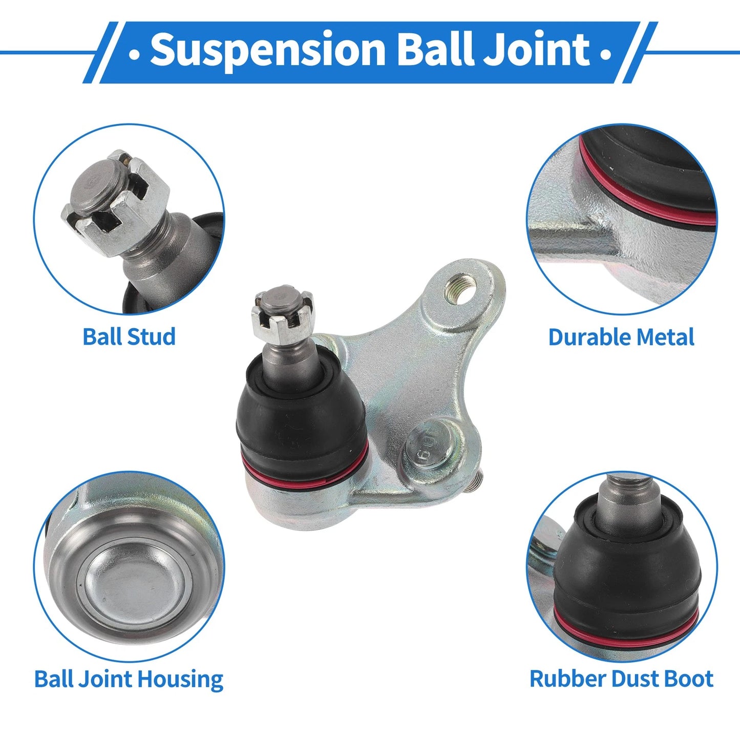 2X Front Lower Ball Joints for Toyota Celica (1990–1993) No.K9649
