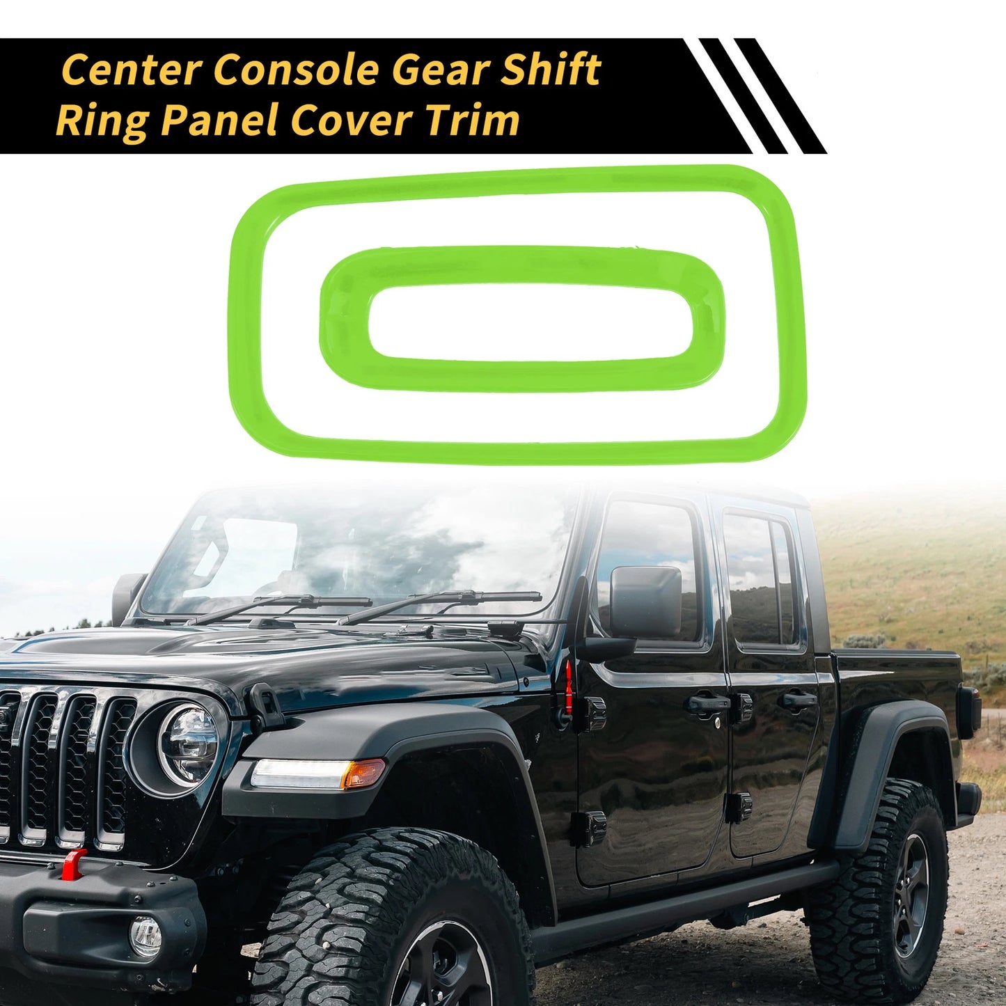 Console Gear Shift Ring Panel Cover Trim for Jeep Wrangler JK (2007–2018)
