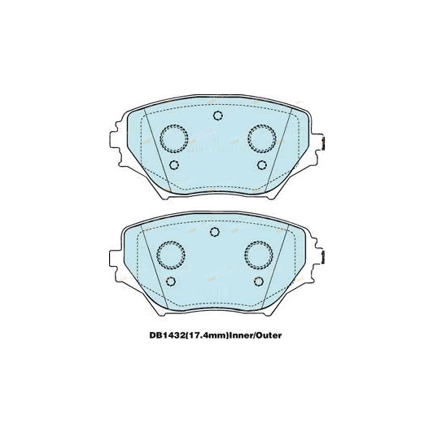 Front Disc Brake Pads for Toyota RAV4 (2000–2006)