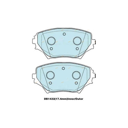 Front Disc Brake Pads for Toyota RAV4 (2000–2006)