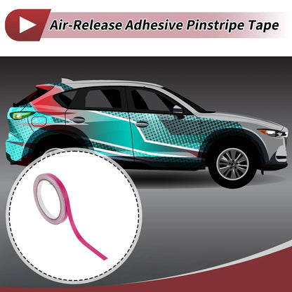 Pinstripe Tape 10mm x 10m for Car Motorcycle Boat Matte Rose Red