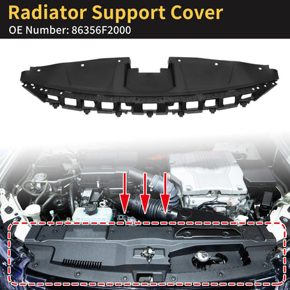 Radiator Support Cover for Hyundai Elantra (2017–2018) No. 86356F2000/86356-F2000 ABS