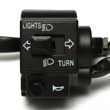 7/8" Handlebar Headlight Horn Turn Signal Switch for Motorcycle