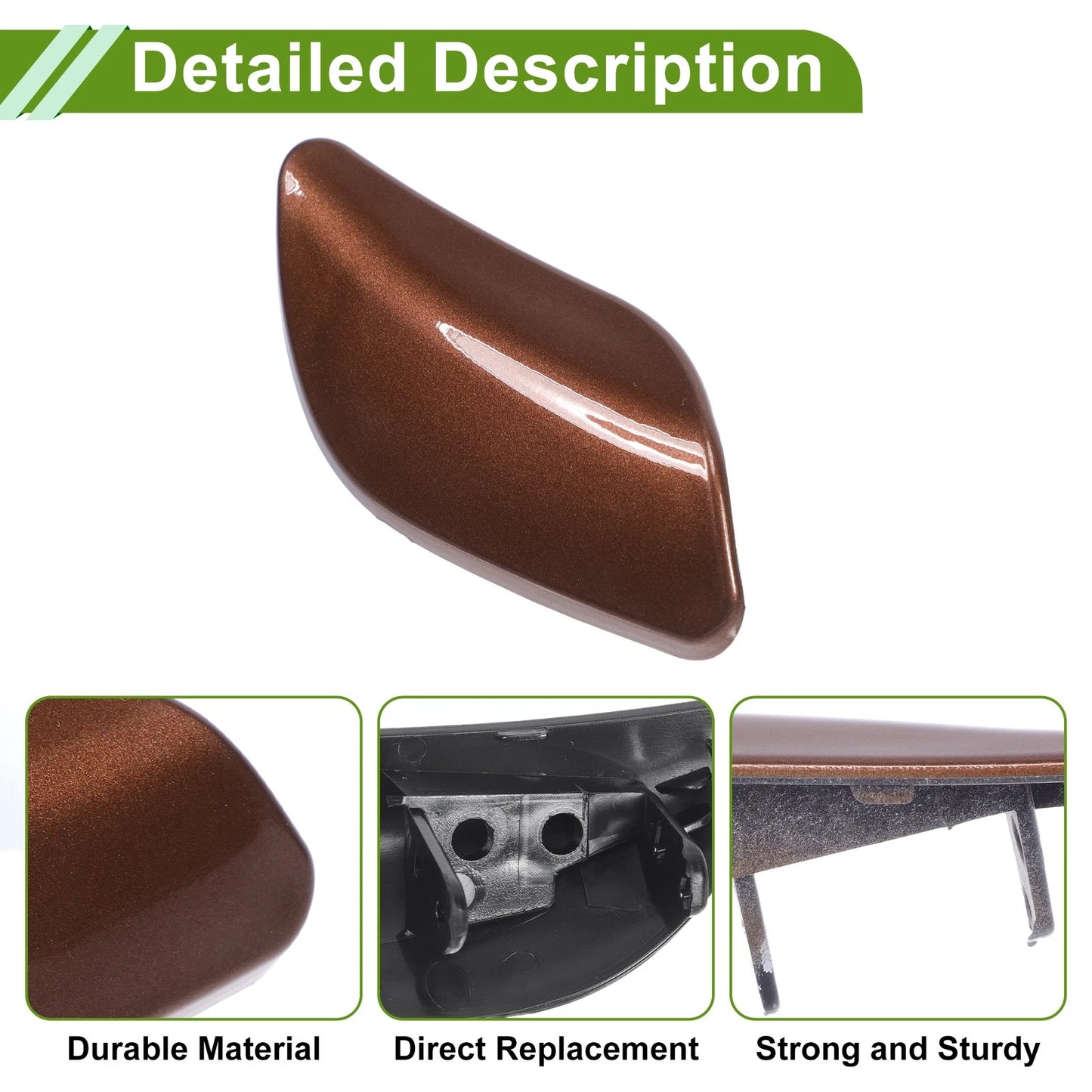 Right Washer Nozzle Cover Cap No. 95562830211 for Porsche Cayenne (2008–2010) Brown