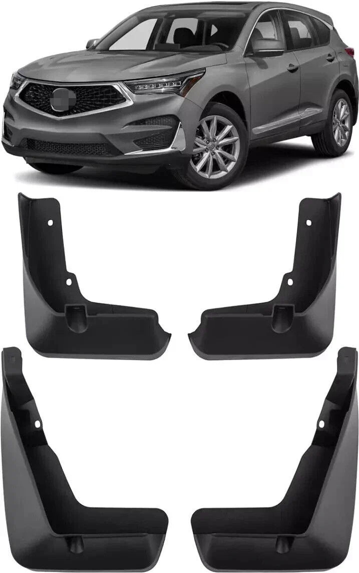 4PCS Front & Rear Splash Guards Mud Flaps Fender for Acura RDX (2019–2024)