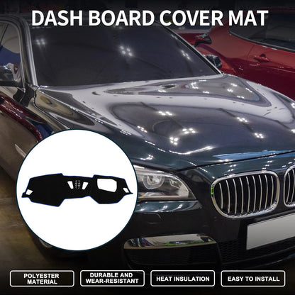 Dashboard Cover Mat for BMW 4 Series (2021) - Sun Protector Pad Black Blue