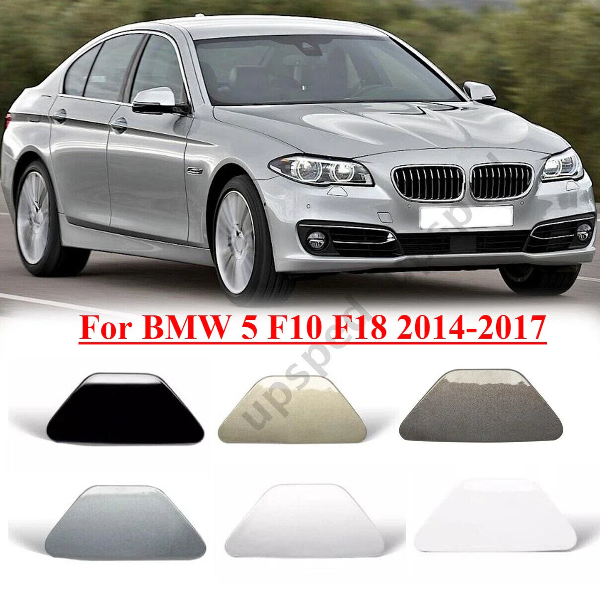 Front Bumper Headlight Washer Cover Cap for BMW 5 (2014–2017)