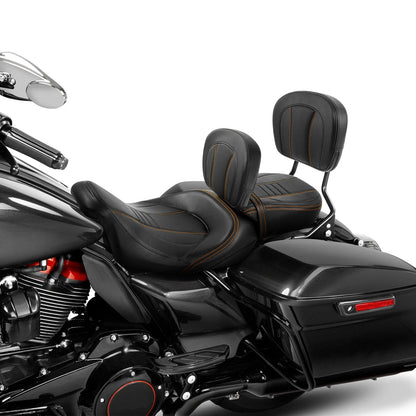 Rider & Passenger Backrest Pad for Harley Street Glide (2009-2023)