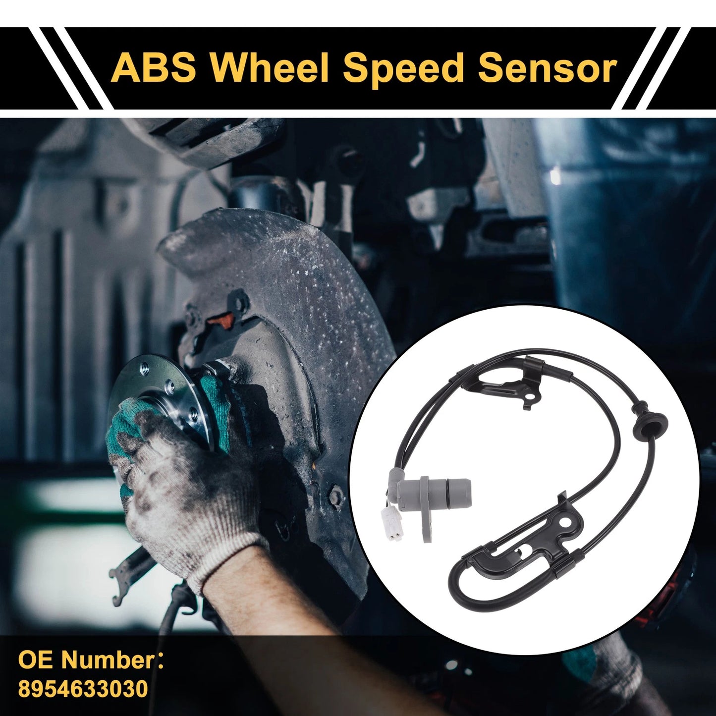 ABS Wheel Speed Sensor No. 8954633030 for Toyota Camry (1996–2006) 1Pc Left Rear