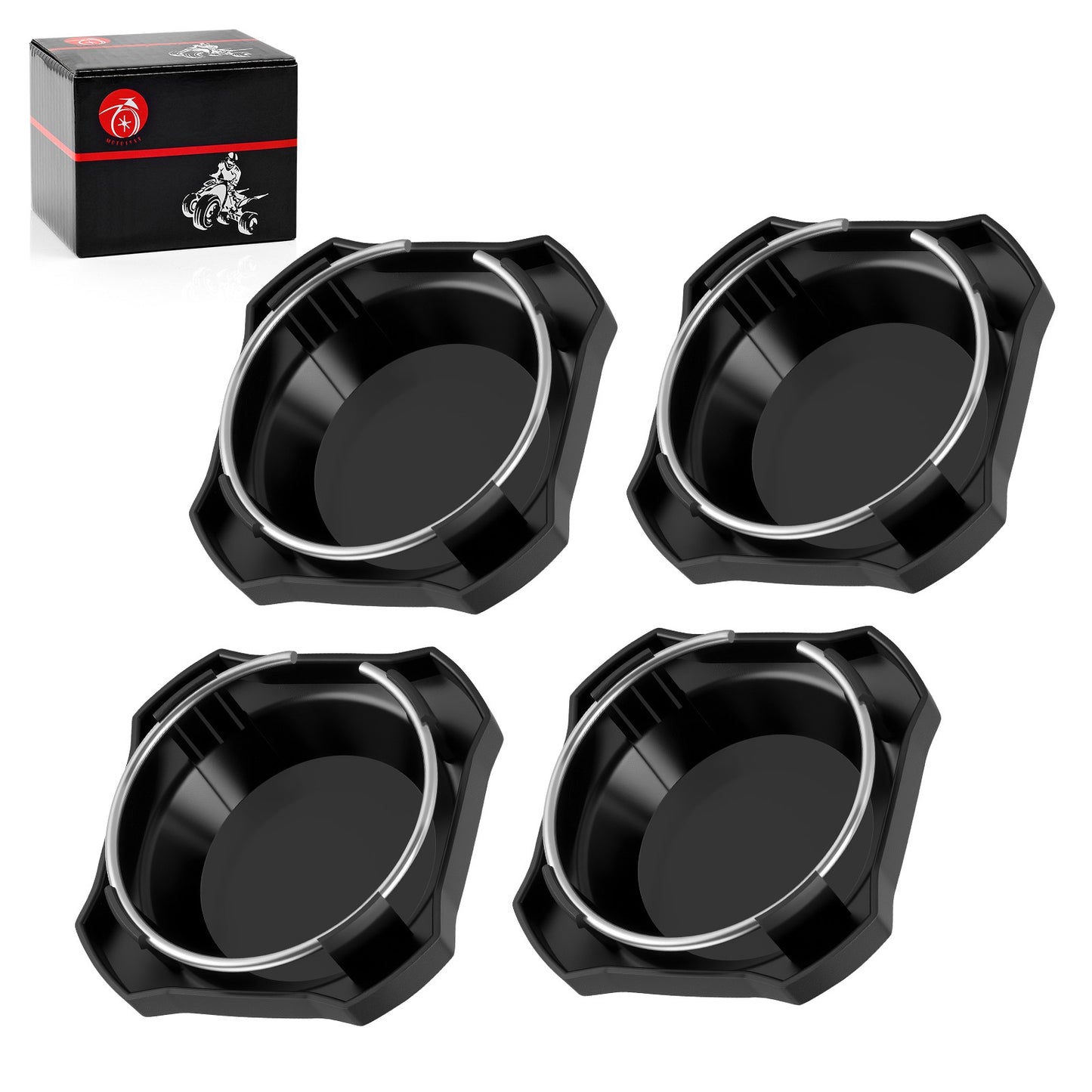 Set of 4 Center Hub Wheel Rim Caps for Polaris RZR XP 4 1000 (2024–2025)