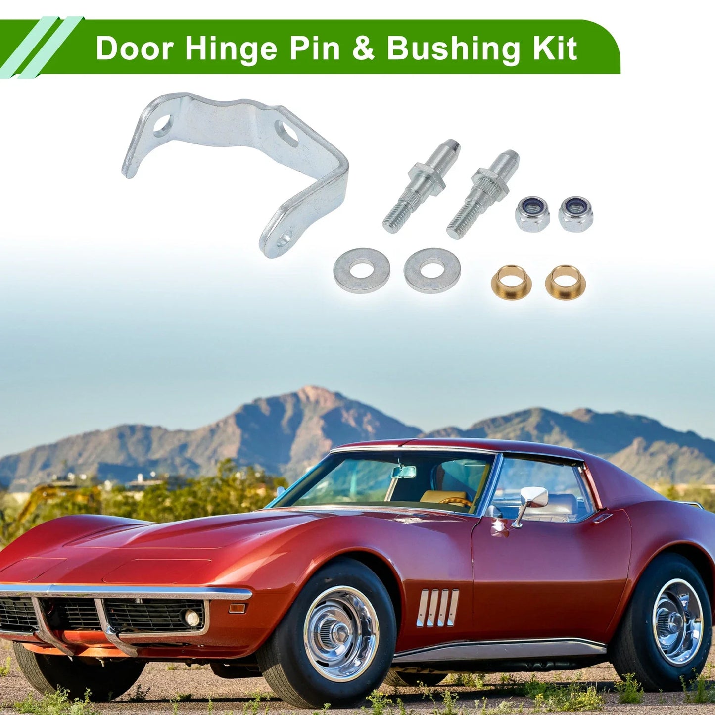 Door Hinge Pin & Bushing Kit for Chevrolet Avalanche Silverado (2002-2013)