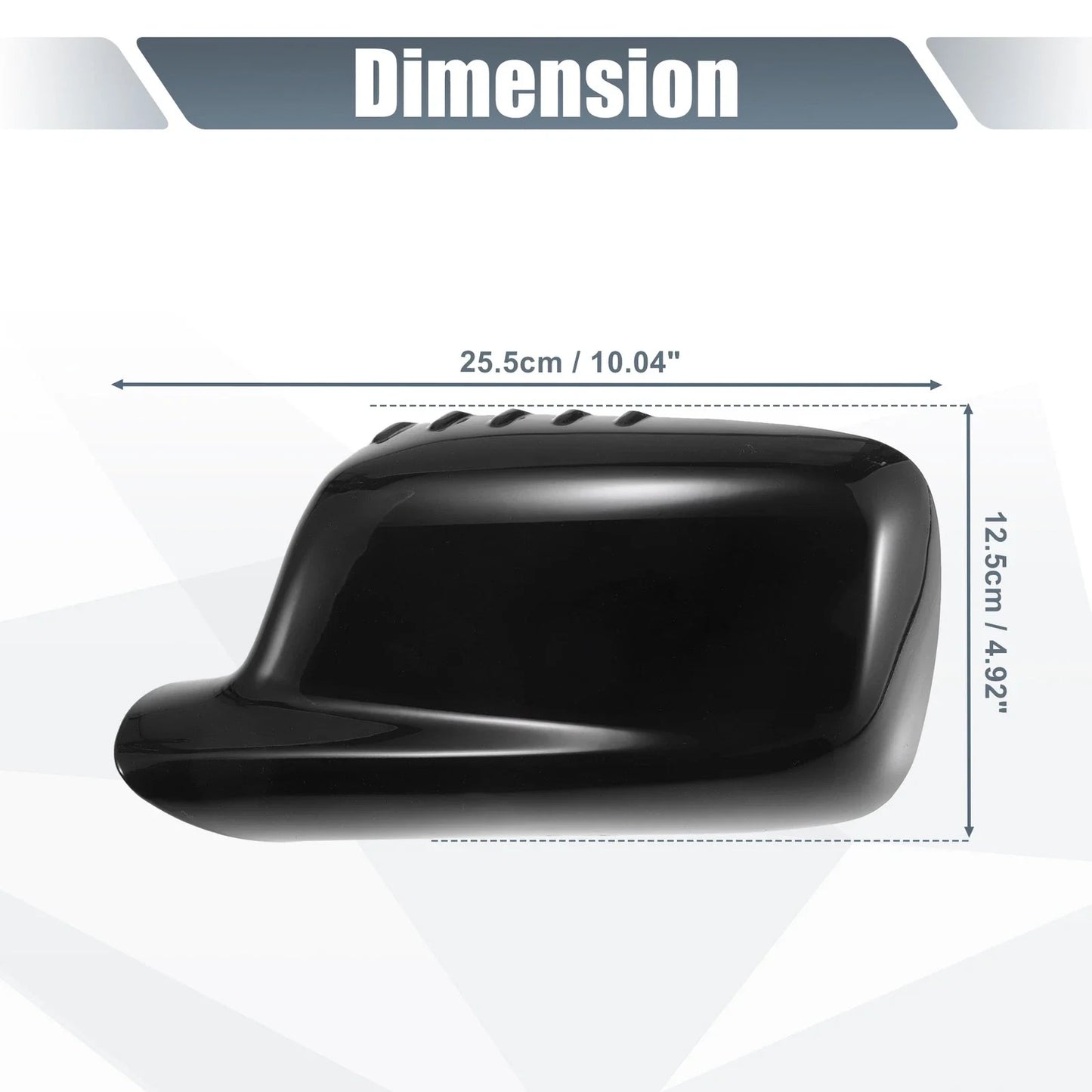 Left Side Mirror Cover Cap Gloss Black for BMW 3 Series E46 & 7 Series E65-E66