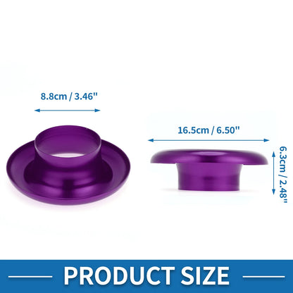 Velocity Stack Bellmouth for Turbo Engine Air Intake (3.46" ID, 6.50" OD)