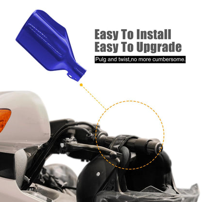 Pair Blue Plastic Hand Guards for Yamaha Motorcycle