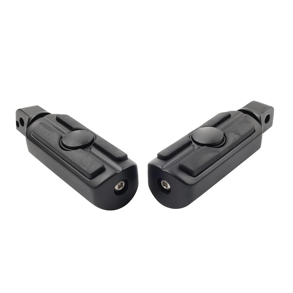 Rear Passenger Foot Pegs for Harley Softail Deluxe Fat Bob (2018-2023) Black