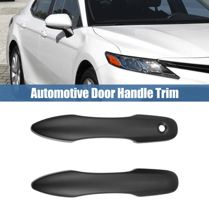 Set of 4 Door Handle Covers for Toyota Camry (without Smart Key Holes) Matte Black
