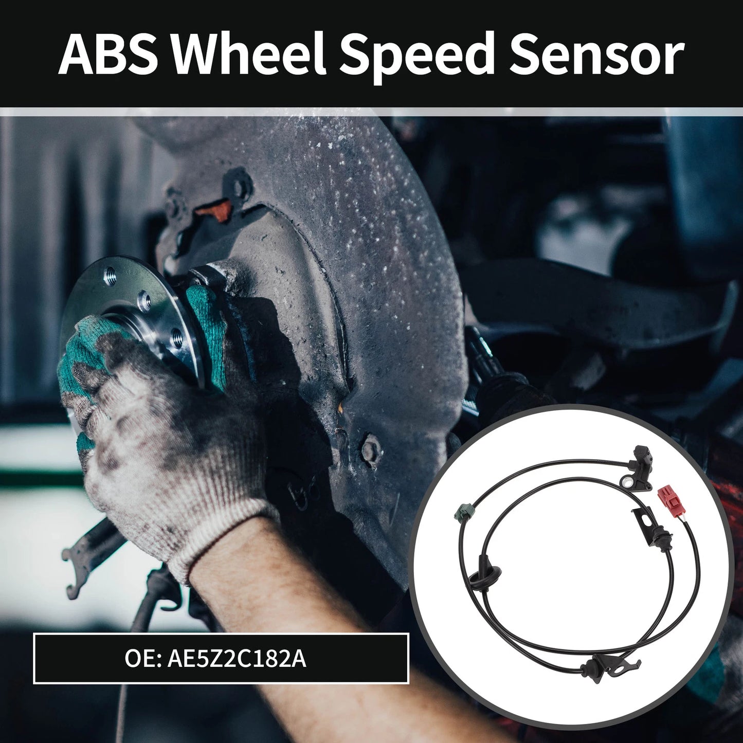 ABS Sensor No.AE5Z2C182A for Ford Fusion (2007–2011) Rear Right FWD