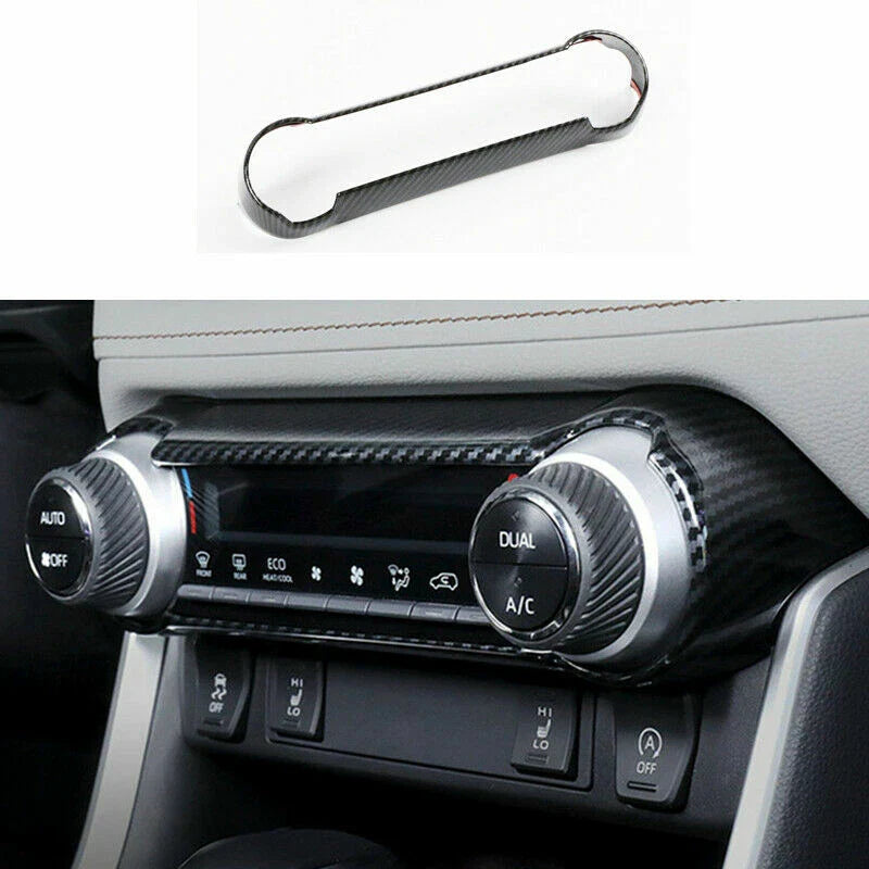 12x Carbon Fiber Look Car Trim for Toyota RAV4 (2019–2023)
