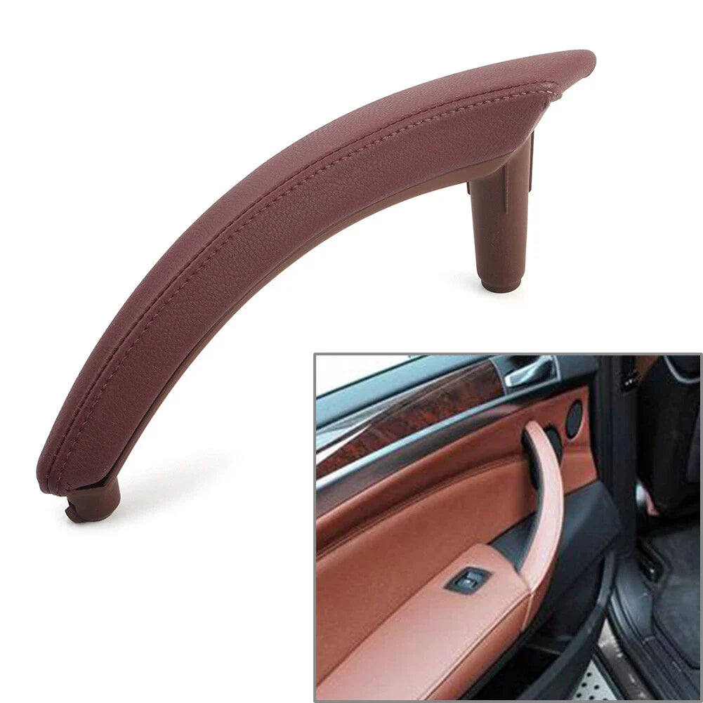 Red Brown ABS Door Trim Pull Handle Left Side for BMW X5 X6 (2007-2013)