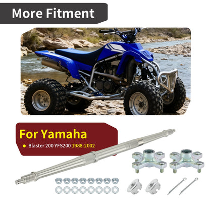 Rear Axle Shaft & Wheel Hubs for Yamaha Blaster (1988–2002)
