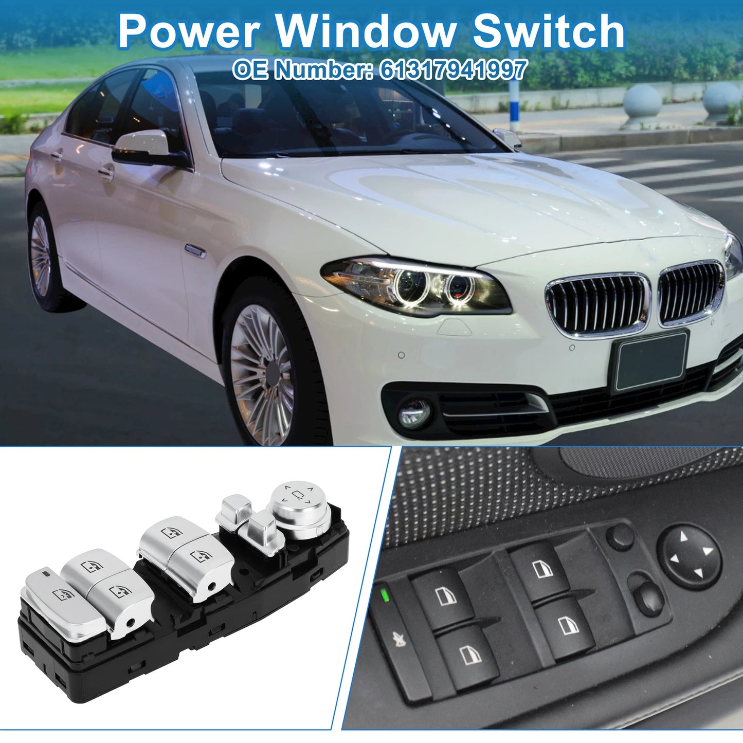 Power Window Switch for BMW G30 (2015–2020) No. 61317941997