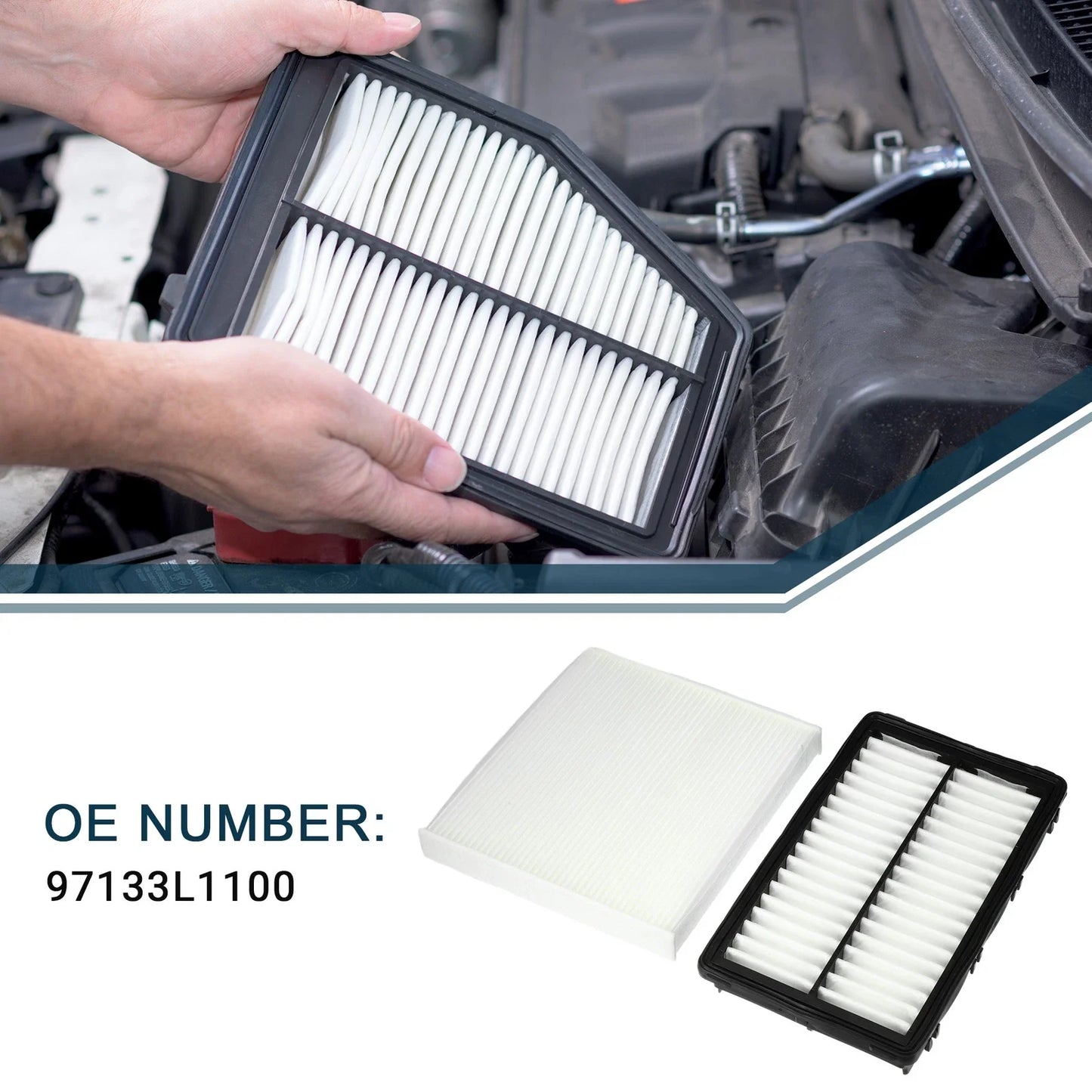 Cabin Air Filter Set for Hyundai Tucson (2021-2023)