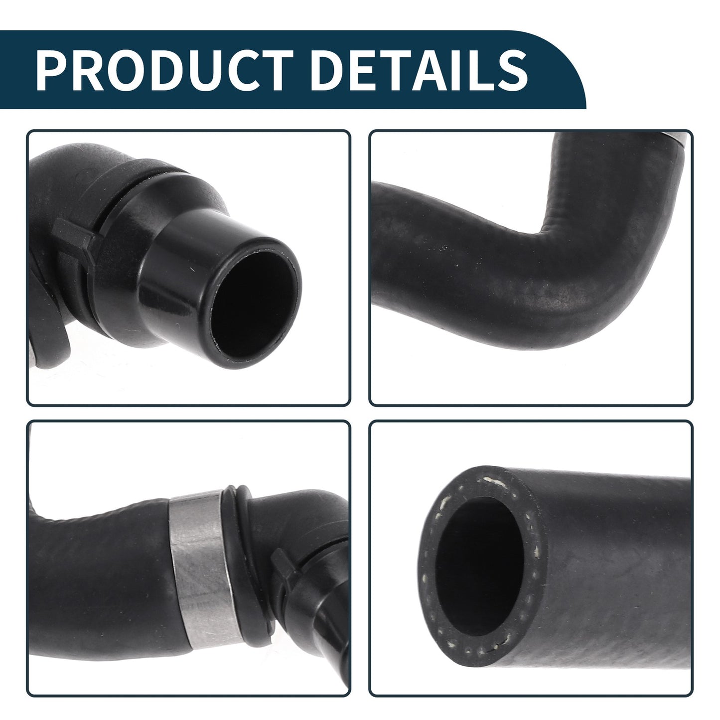 Radiator Coolant Hose for Mercedes-Benz S550 (2007–2011) Rubber
