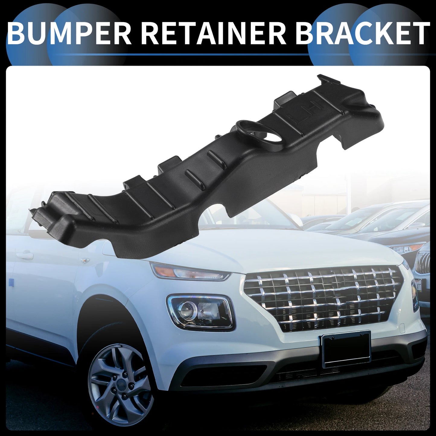 1pc Left Front Bumper Retainer Bracket No. 86551K2000 for Hyundai Venue (2020–2023)