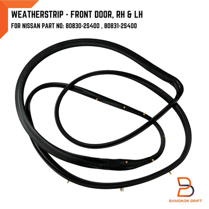 LH RH Front Door Weatherstrip Rubber Seal for Nissan Navara D22 (98-04)