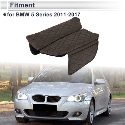 Center Console Cover with Storage Bag for BMW 5 Series (2011–2017) Deep Brown