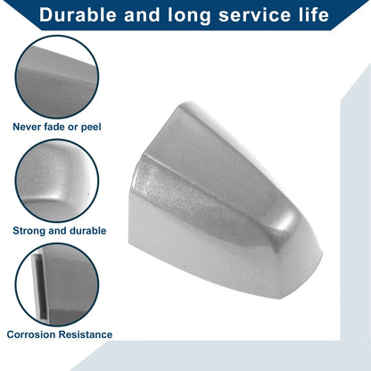 Exterior Door Handle Cover Trim for BMW X1 X5 F15 X6 F16 Silver Tone (14-19)