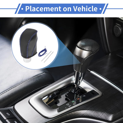 Gear Shift Knob Cover for Volkswagen Golf (2015–2019) Carbon Fiber Blue