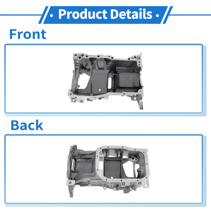 1 Pc Engine Oil Pan for Toyota Corolla (2009–2019) No.114200T020 Aluminum