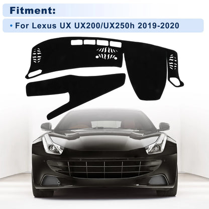 Dash Cover for Lexus UX UX200/UX250h (2019–2020) Polyester Black
