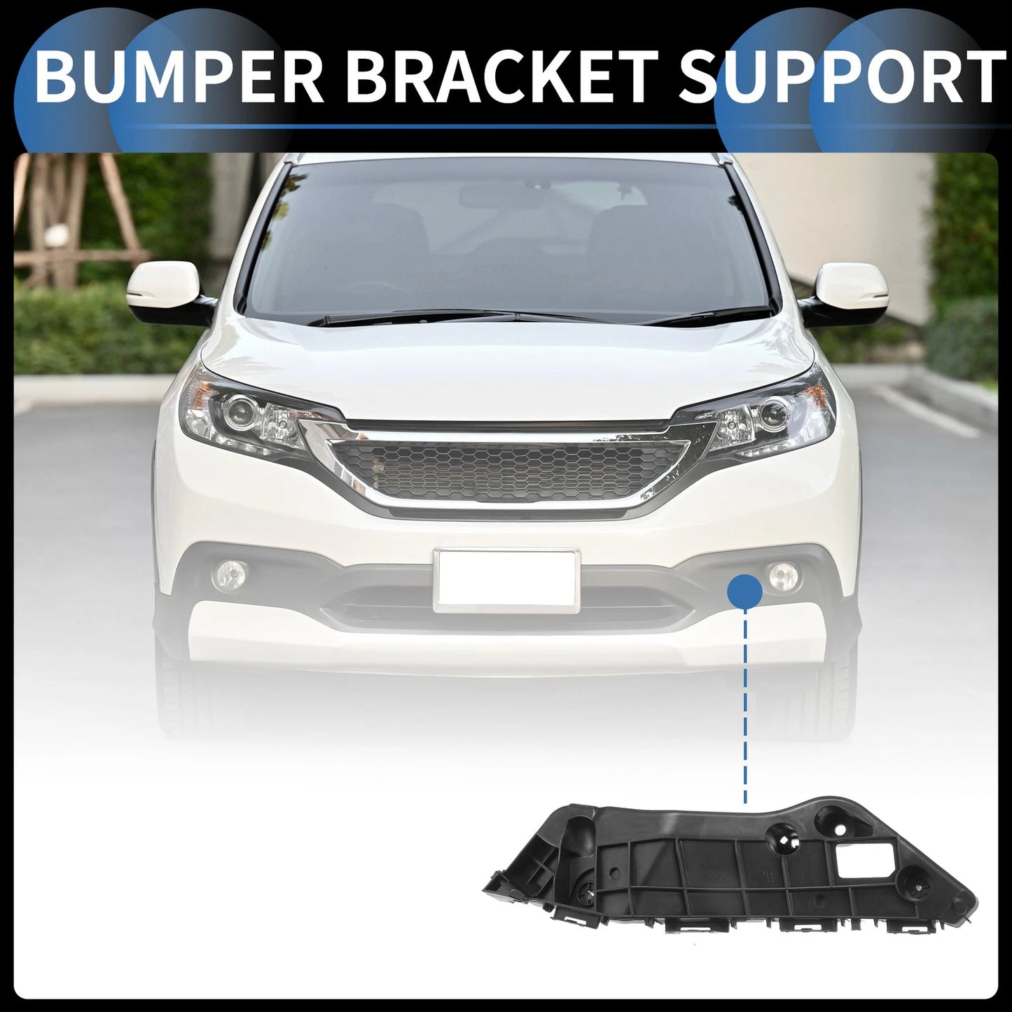 1pc Left Front Bumper Retainer Bracket No. 525360R030 for Toyota RAV4 (2013–2018)