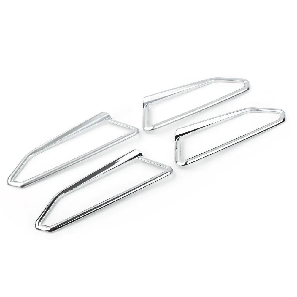 Chrome Front Fog Light Eyebrow Trim Accents for Honda Goldwing GL1800 (2018-2023)