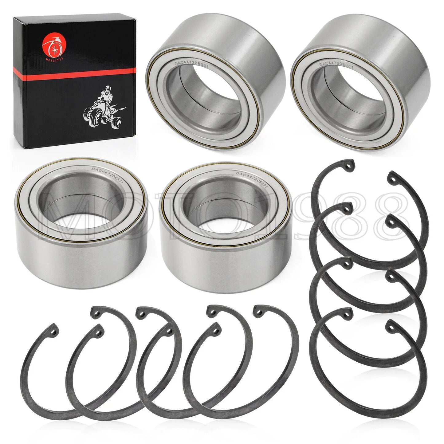 Front & Rear Wheel Bearings Set 4 x for Polaris Sportsman 550 (2009–2014)