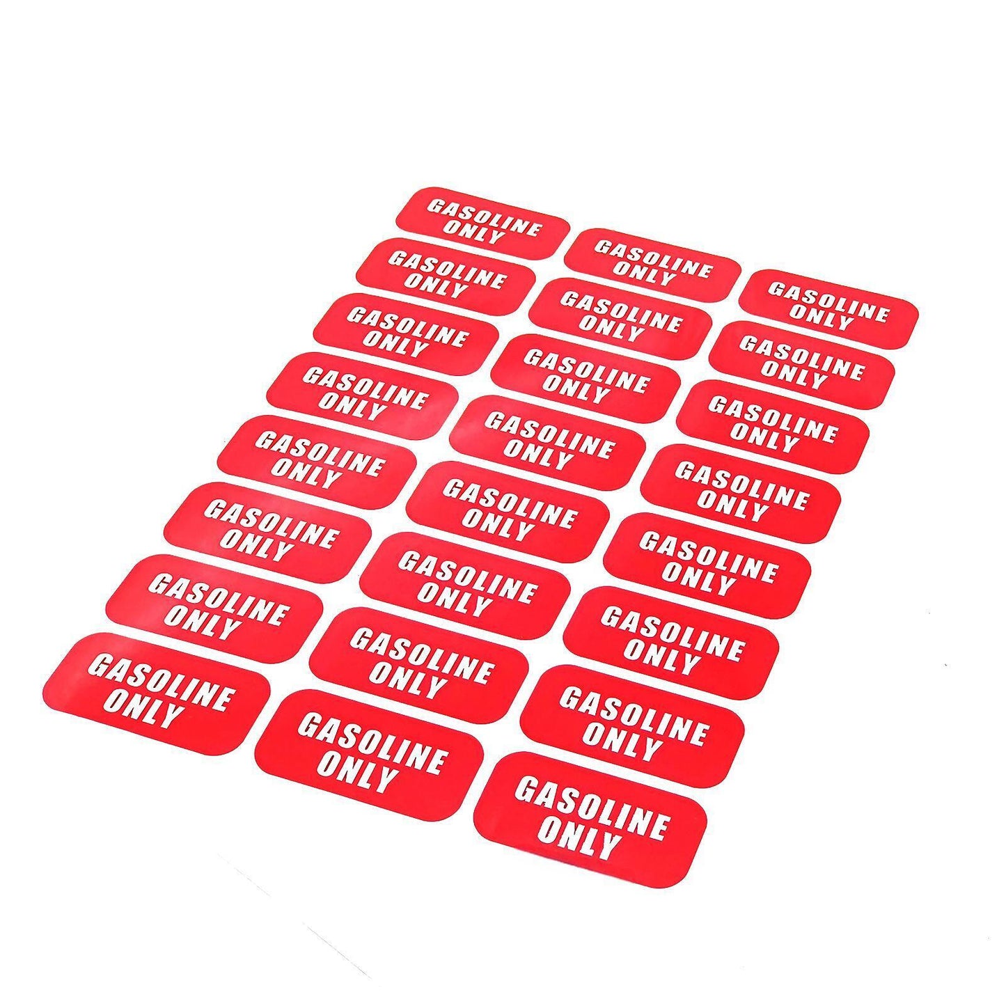 Gasoline Only Fuel Warning Decal for Door Tank (24x)